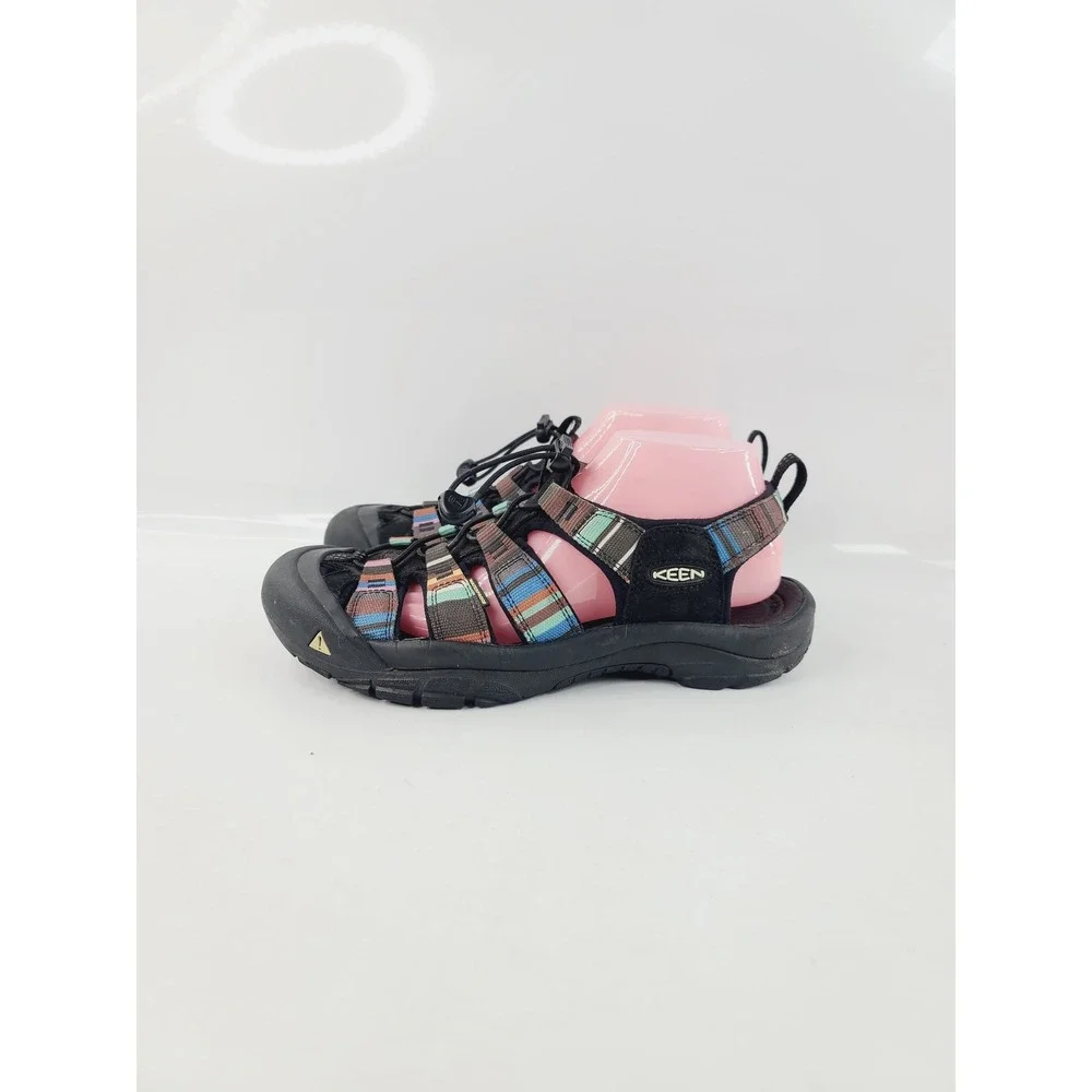 Keen, Open Toe Sport Sandals / Hiking Sandals, Men's, Size 10.5 Black Multicolor